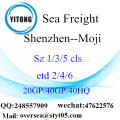 Fret maritime Port de Shenzhen expédition à Moji